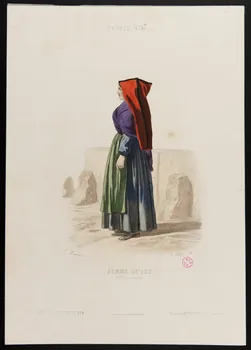 Portier de Beaulieu Adolphe Louis ; Maurice C. ; Moine partie d'un ensemble d'estampes FEMME DE LUZ. Paris 1850-1863 1938.6.65 Photo