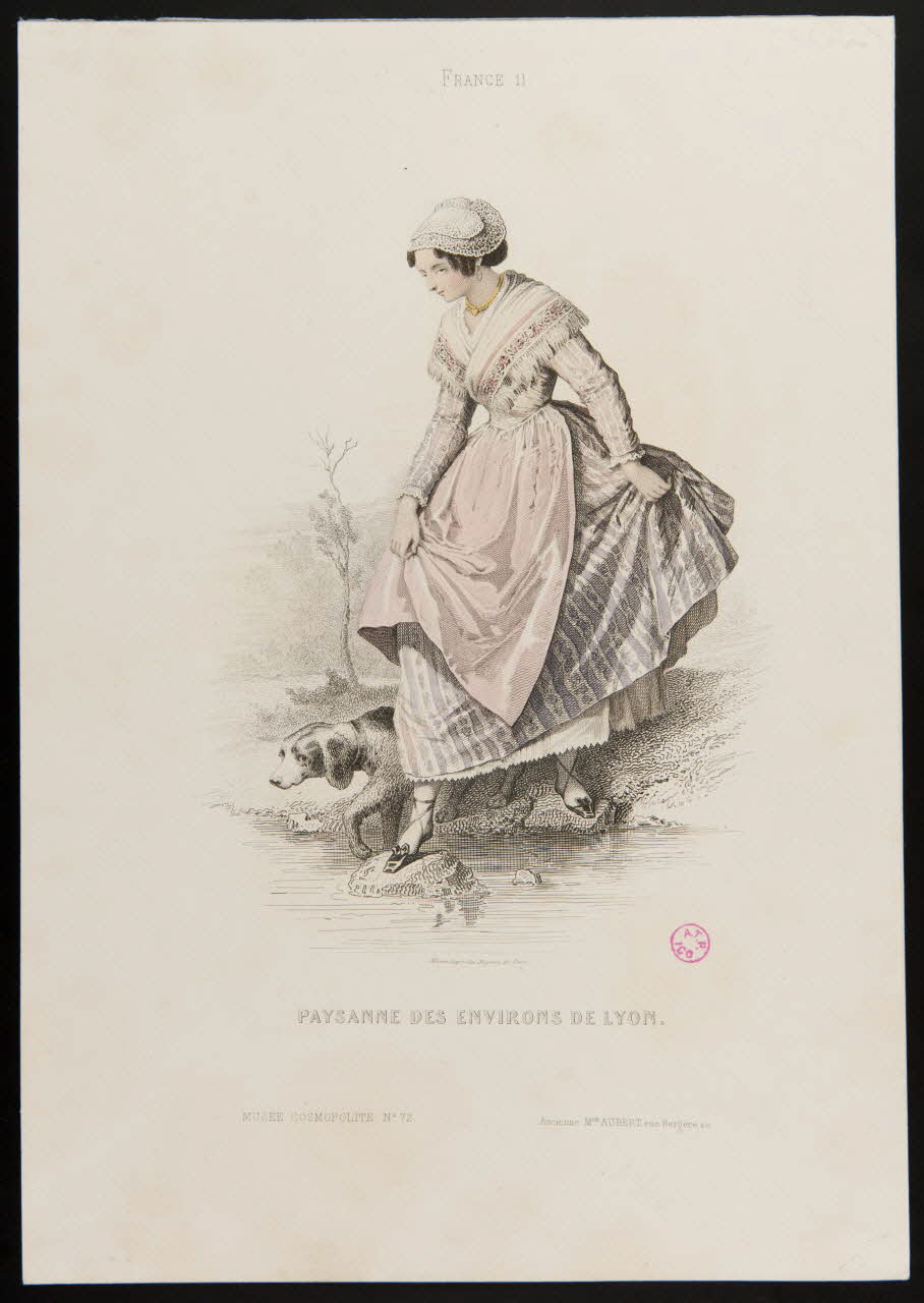 Moine ; Ancienne Maison Aubert partie d'un ensemble d'estampes PAYSANNE DES ENVIRONS DE LYON. Paris 1850-1863 1938.6.66 Photo