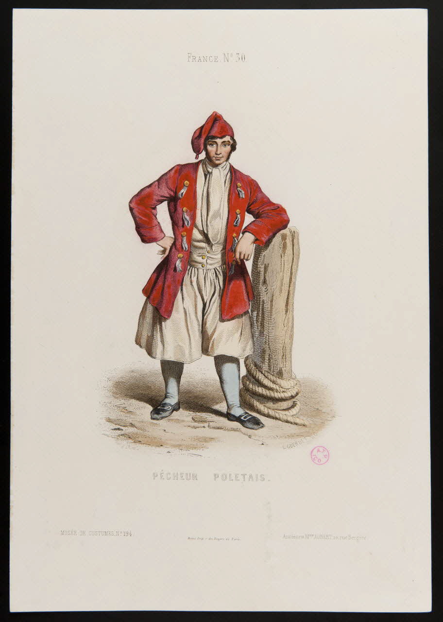 Guerdet Laurent François ; Moine ; Ancienne Maison Aubert partie d'un ensemble d'estampes PECHEUR POLETAIS. Paris 1850-1863 1938.6.69 Photo