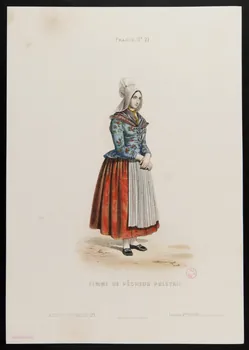 Moine ; Ancienne Maison Aubert partie d'un ensemble d'estampes FEMME DE PÊCHEUR POLETAIS Paris 1850-1863 1938.6.70 Photo