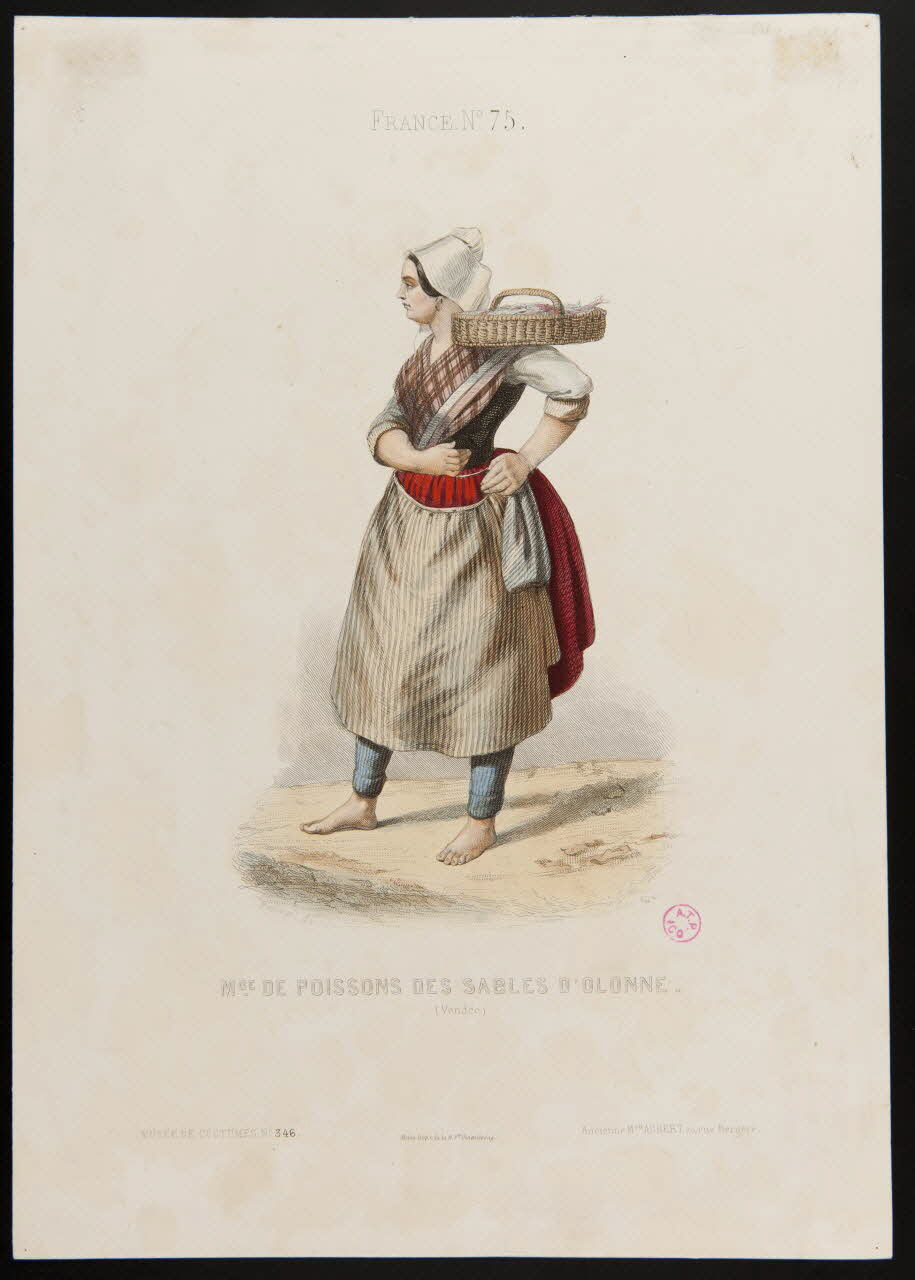 Ferdinand ; Pou... ; Moine ; Ancienne Maison Aubert partie d'un ensemble d'estampes MDE. DE POISSONS DES SABLES D'OLONNE. Paris 1850-1863 1938.6.76 Photo