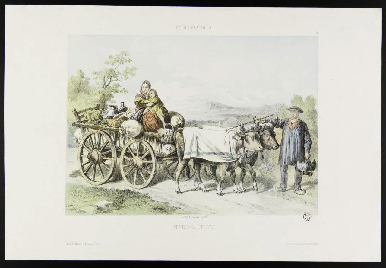 Dartiguenave Alfred ; Joseph Lemercier ; Bassy A estampe ENVIRONS DE PAU. Pau 1837 1938.6.80 Photo