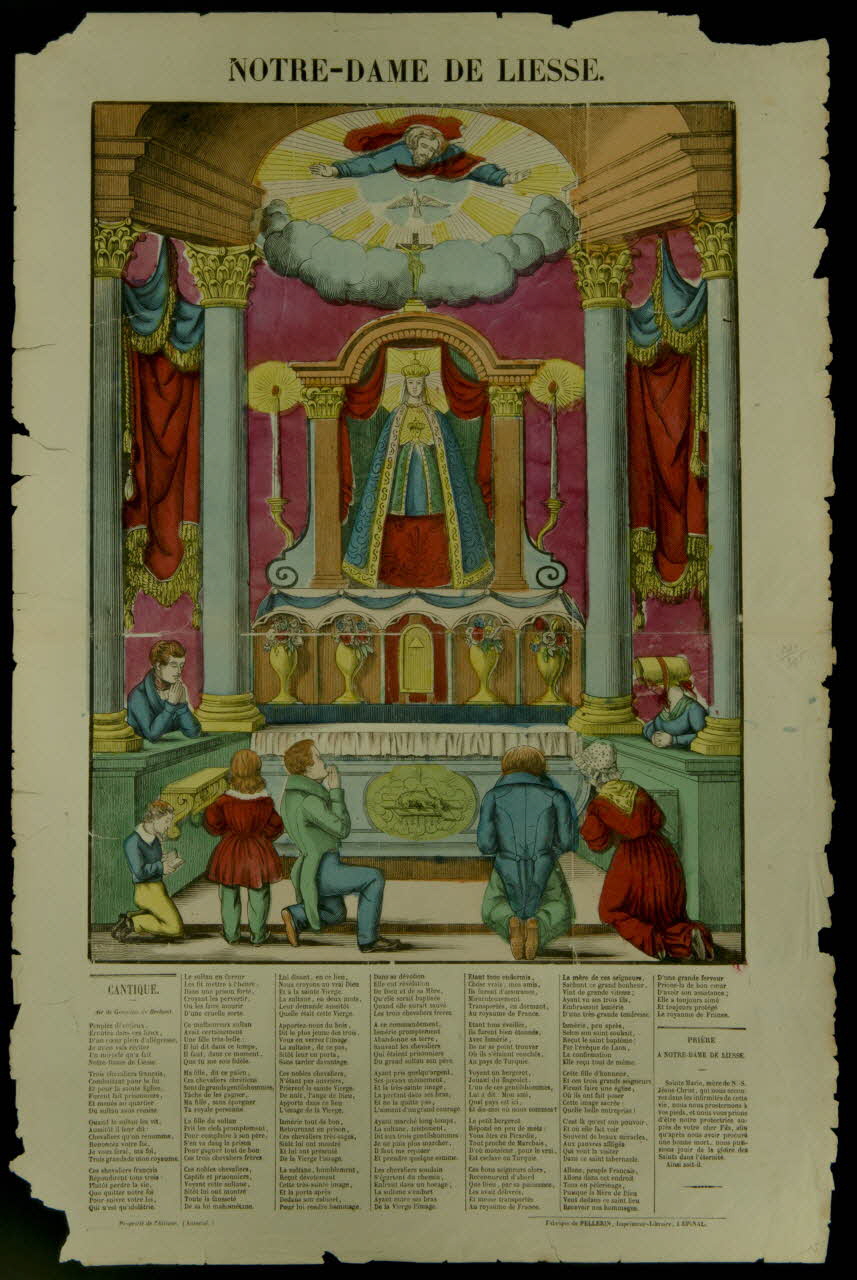 François Pellerin estampe NOTRE-DAME DE LIESSE. Lorraine, France 1837 1938.6.91 Photo