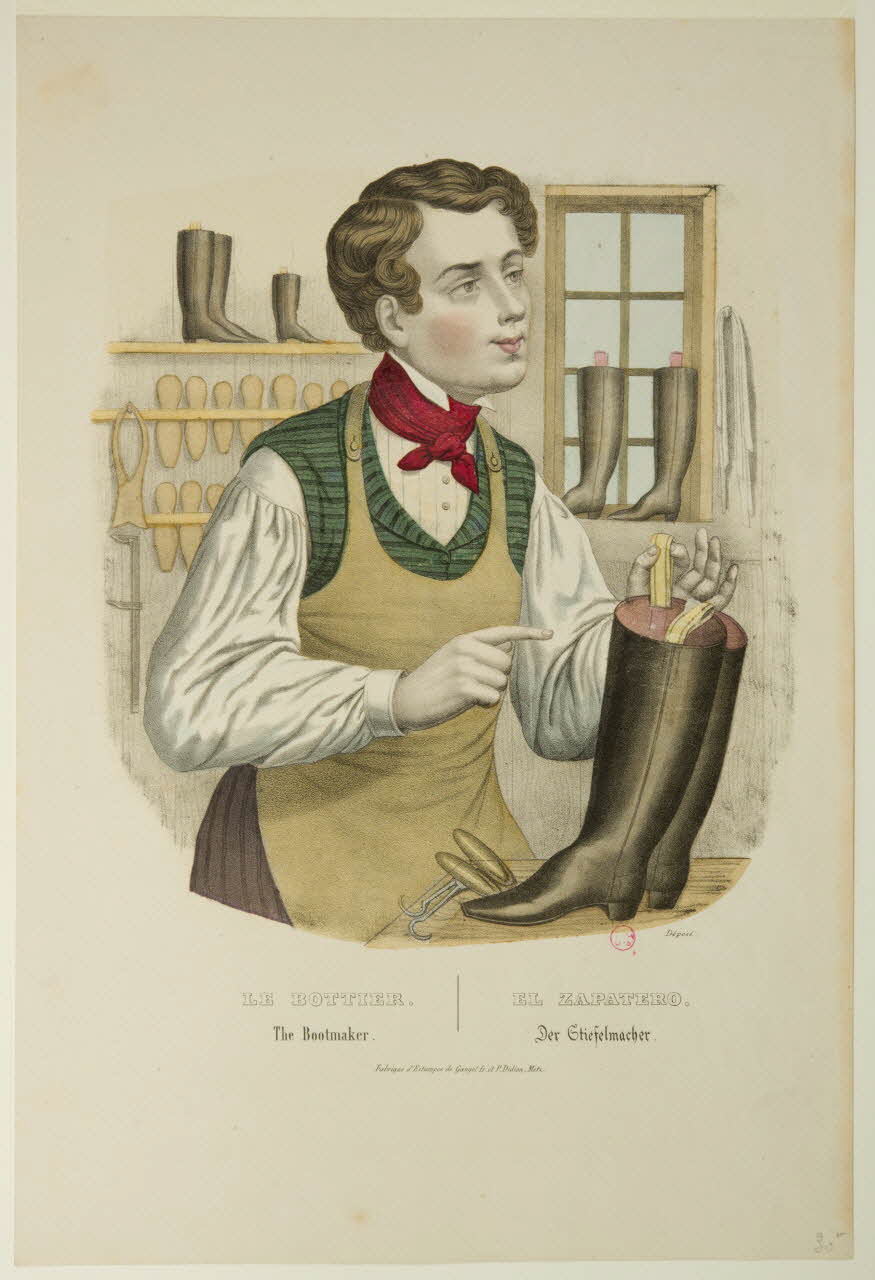 Gangel et Didion estampe LE BOTTIER. Metz 1858-1868 1938.6.94 Photo