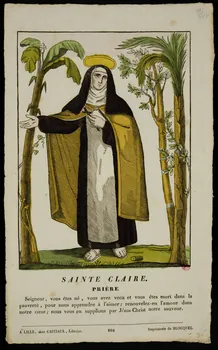 imagerie ancienne SAINTE CLAIRE. Lille 1809-1837 1938.6.96 Photo