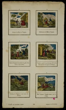 Jean-Baptiste Castiaux ; Simon-François Blocquel imagerie ancienne Histoire de Paul et Virginie Lille 1809-1837 1938.6.98 Photo