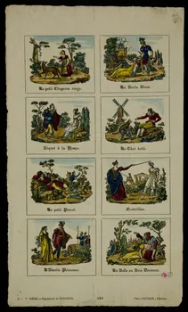 imagerie ancienne Planche de contes 1938.6.99 Photo