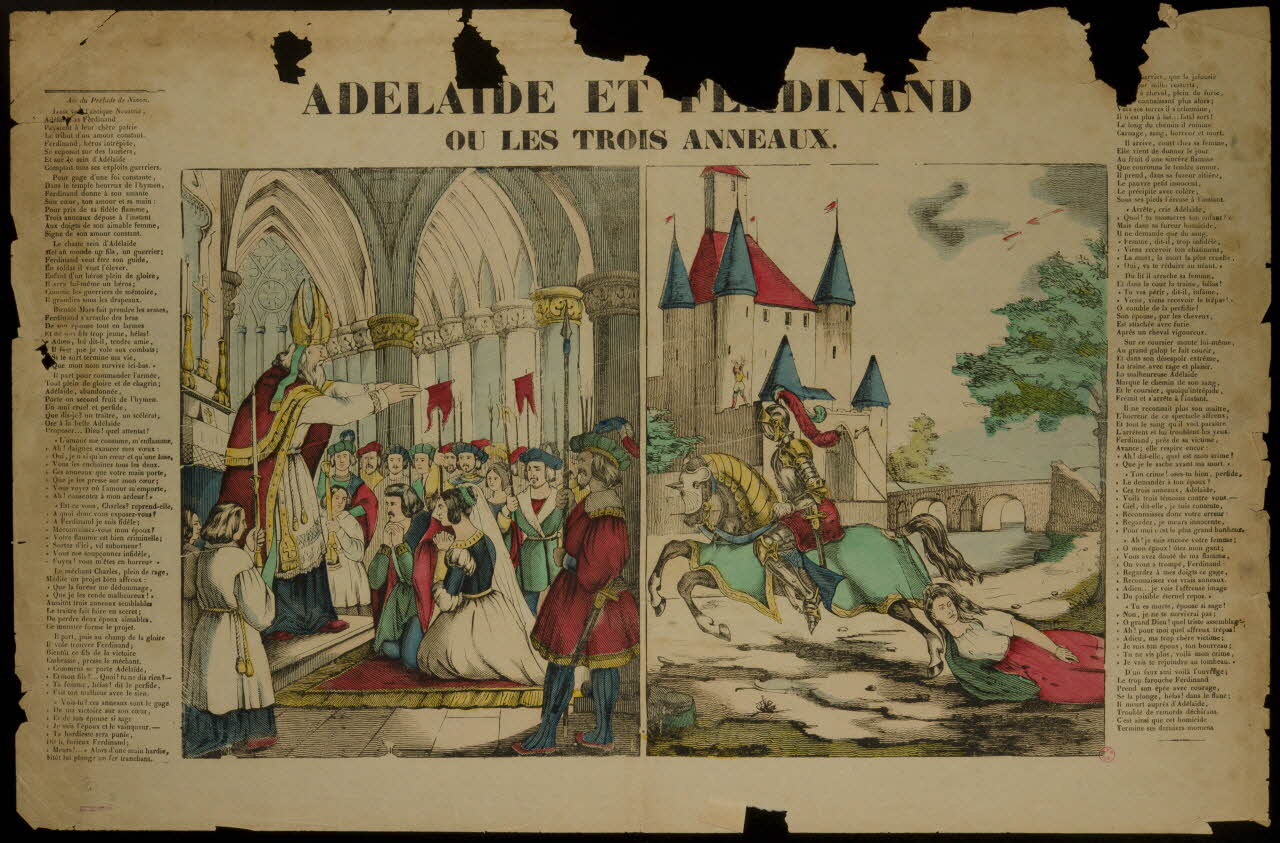 suite de scènes (1x2) ADELAIDE ET FERDINAND  OU LES TROIS ANNEAUX. 1938.8.17 Photo