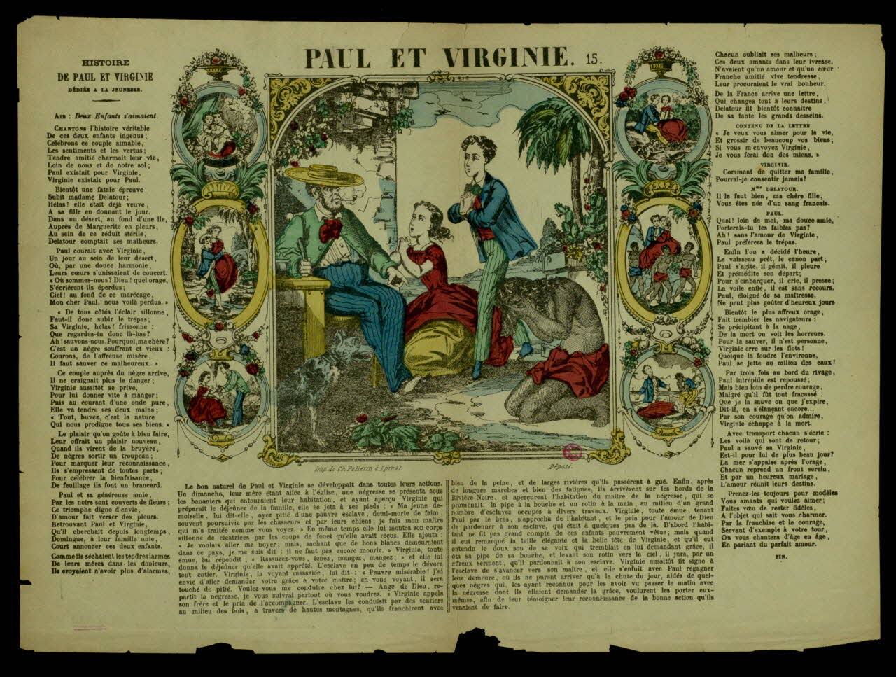 Maurin Charles ; Pascher ; Charles Pellerin estampe PAUL ET VIRGINIE. Lorraine, France 1880-1887 1938.8.32 Photo