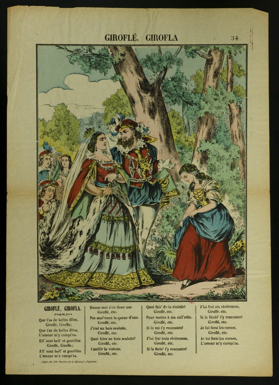 Charles Pellerin ; François Pellerin estampe GIROFLE, GIROFLA Lorraine, France 1880-1887 1938.8.34 Photo