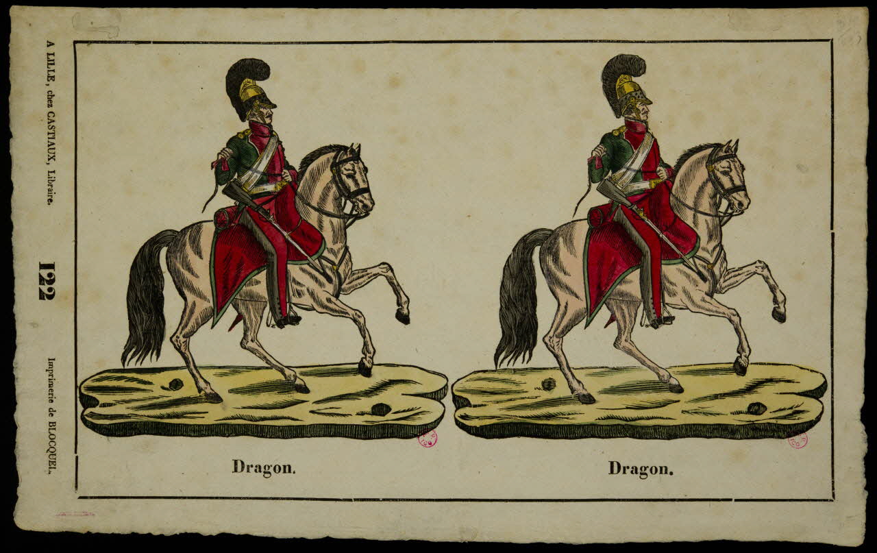 Henri Désiré Porret ; Jean-Baptiste Castiaux ; Simon-François Blocquel imagerie ancienne Dragon. Lille 1809-1837 1938.9.17 Photo