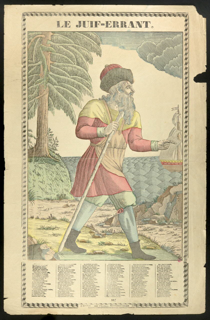 François Georgin ; Pellerin estampe LE JUIF-ERRANT. Lorraine, France 1837 1938.9.24 Photo