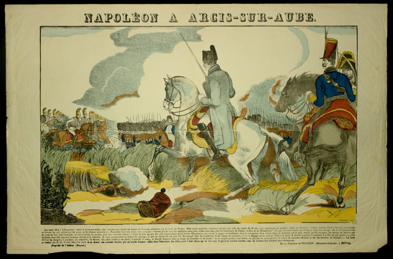 François Georgin ; Pellerin estampe NAPOLEON A ARCIS-SUR-AUBE. Lorraine, France 1837 1938.9.28 Photo