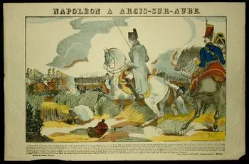 François Georgin ; Pellerin estampe NAPOLEON A ARCIS-SUR-AUBE. Lorraine, France 1837 1938.9.28  Photo