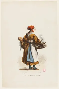 Bara J. ; Pauquet ; J. Ferrand partie d'un ensemble d'estampes LA MARCHANDE DE FRITURE. Paris 1840-1842 1938.11.8 Photo