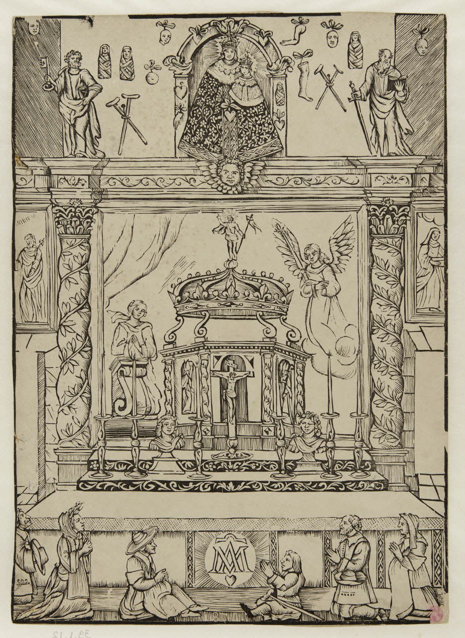 imagerie ancienne Image de pélerinage France 1620-1827 1939.1.12 Photo