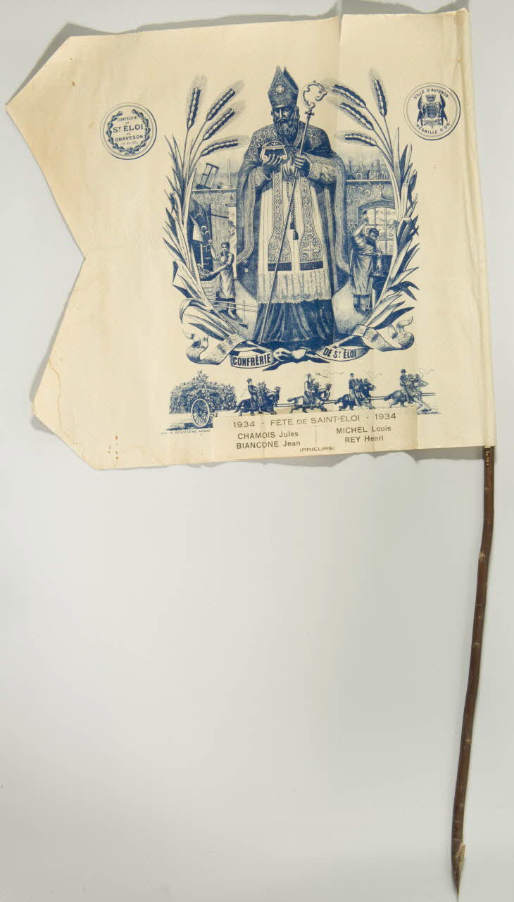 Rouvière F. drapelet de pélerinage CONFRERIE DE ST. ELOI Avignon 1934 1939.33.4 Photo