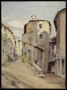 Mignard dessin Rue à Annot (Alpes Maritimes) Provence-Alpes-Côte d’Azur, France 1926 1939.4.1 Photo