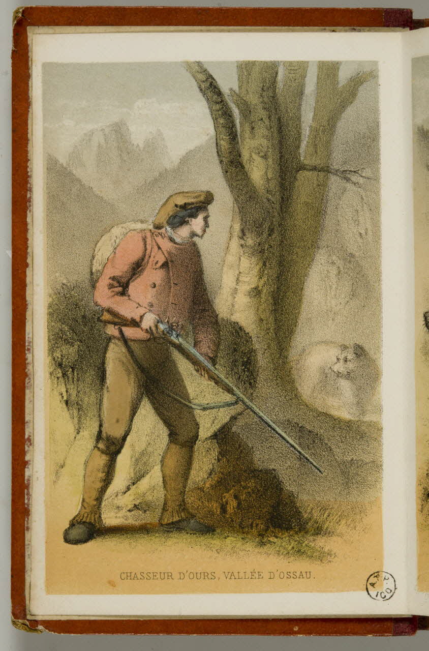 ensemble homogène CHASSEUR D'OURS, VALLEE D'OSSAU. 1941.21.24.1 Photo