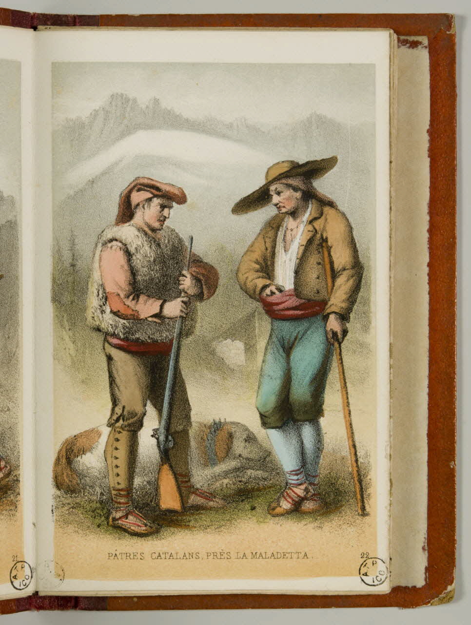 partie d'un ensemble d'estampes PÄTRES CATALANS, PRES LA MALADETTA. 1941.21.24.10 Photo