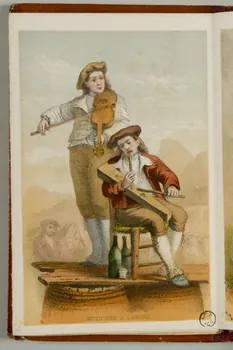 partie d'un ensemble d'estampes MUSICIENS A LARUNS. 1941.21.24.15 Photo