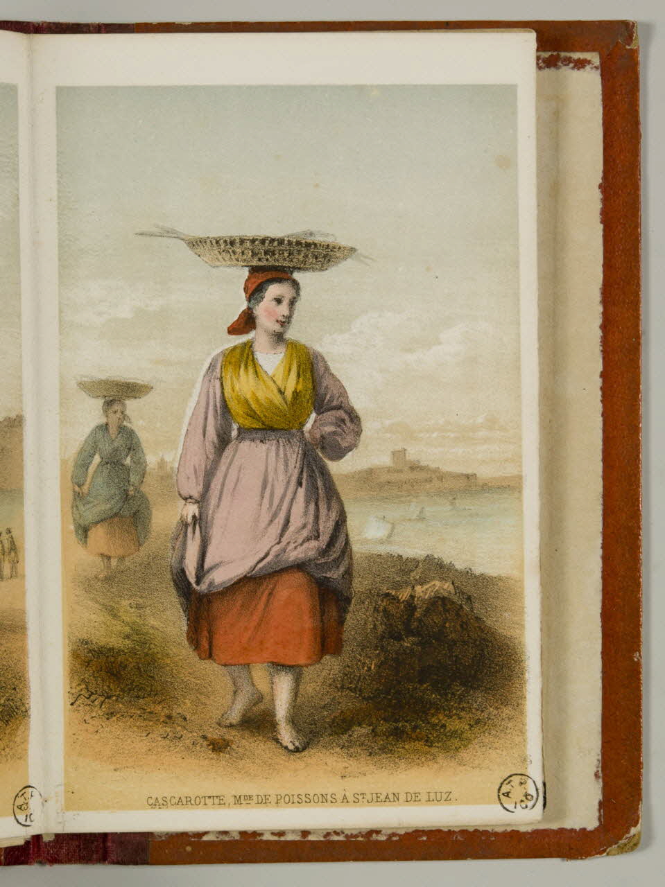 partie d'un ensemble d'estampes CASCAROTTE, MDE DE POISSON A ST. JEAN DE LUZ. 1941.21.24.22 Photo