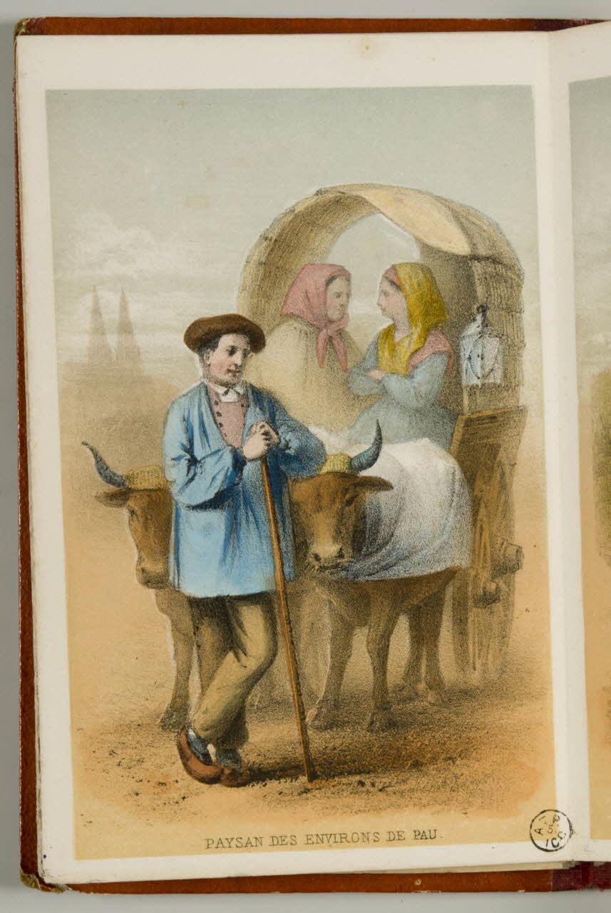 partie d'un ensemble d'estampes PAYSAN DES ENVIRONS DE PAU. 1941.21.24.23 Photo