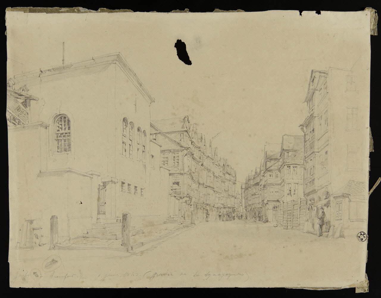 dessin Juifs à Francfort-sur-le-Main, 5 juin 1842 Francfort-sur-le-Main 1842 1942.1.8 Photo