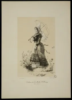 estampe Costume de La Mothe St Héray  (Deux-Sèvres) 1942.10.2 Photo