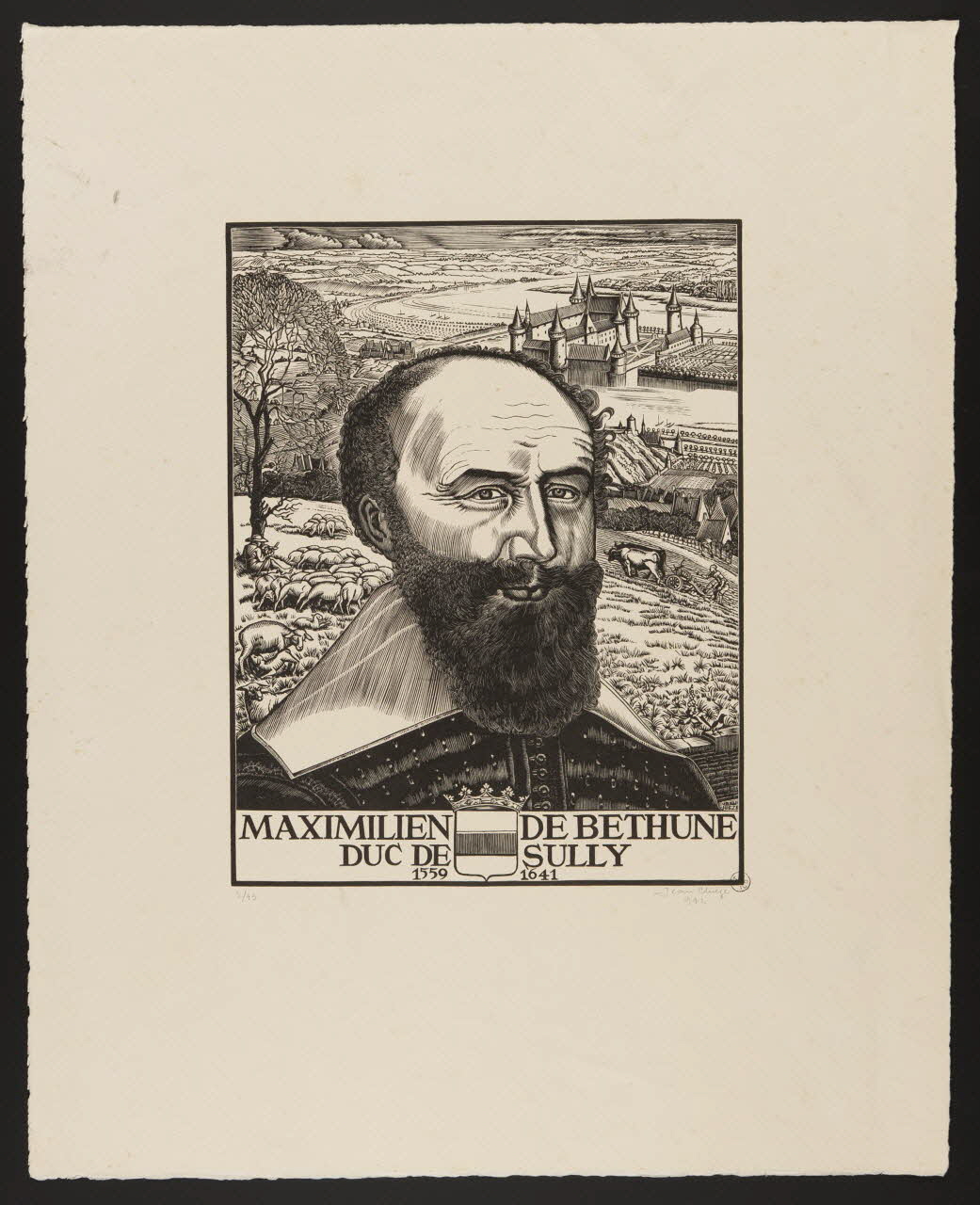estampe MAXIMILIEN DE BETHUNE  DUC DE SULLY 1942.11.2 Photo