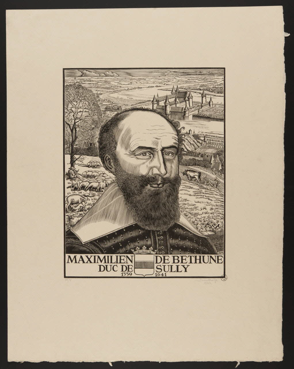 estampe MAXIMILIEN DE BETHUNE  DUC DE SULLY 1942.11.3 Photo