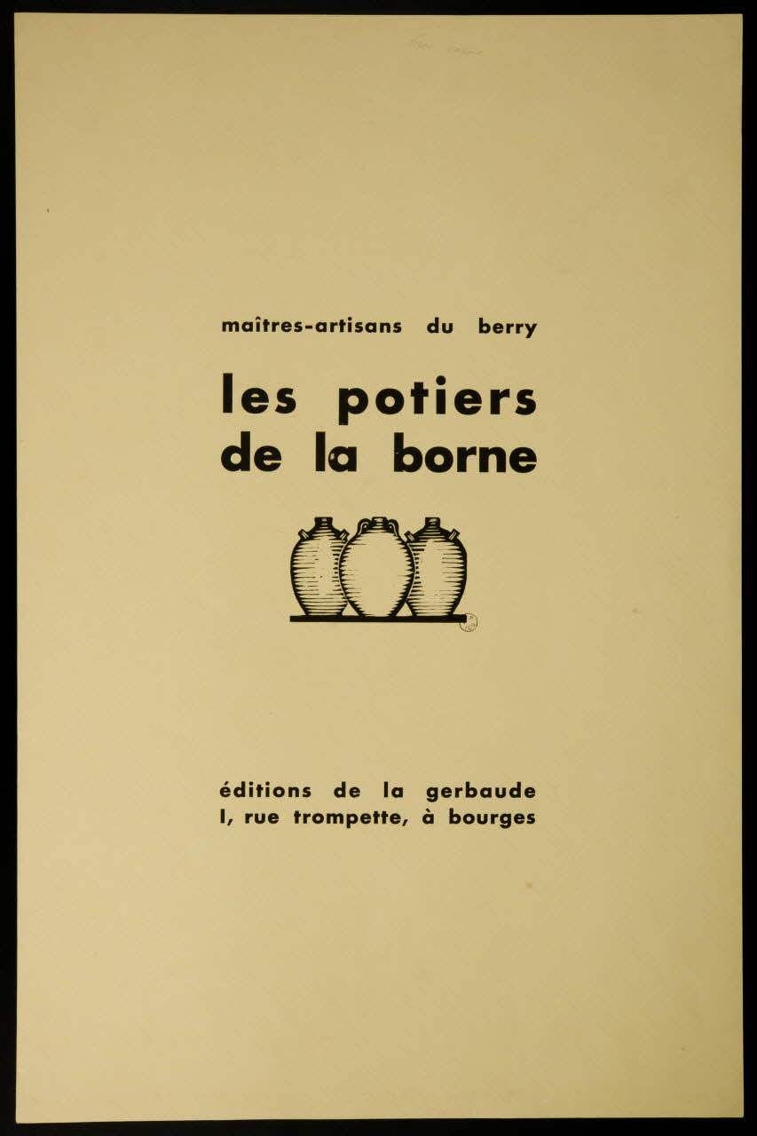 estampe les potiers  de la borne 1942.12.5.1 Photo