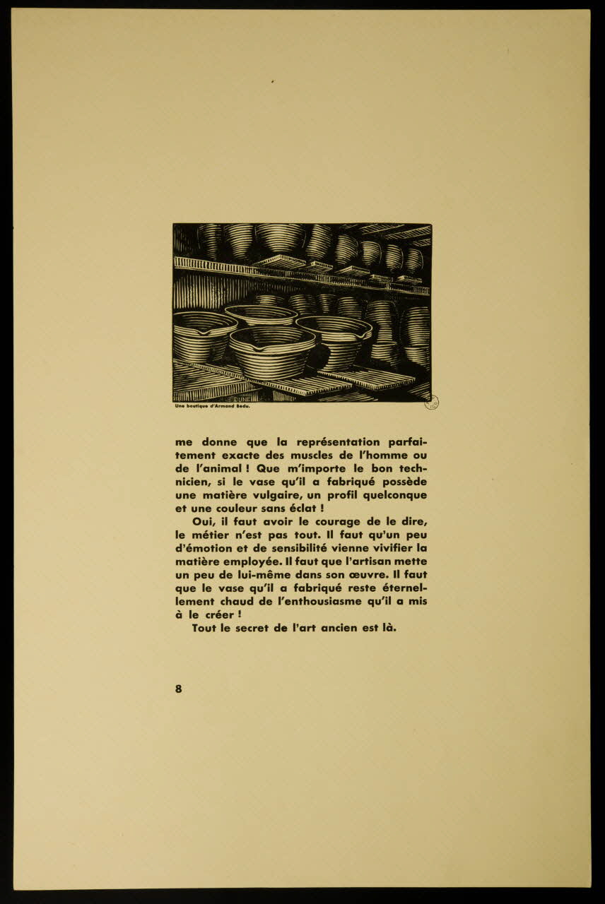 estampe Une boutique d'Armand Bedu. 1942.12.5.10 Photo