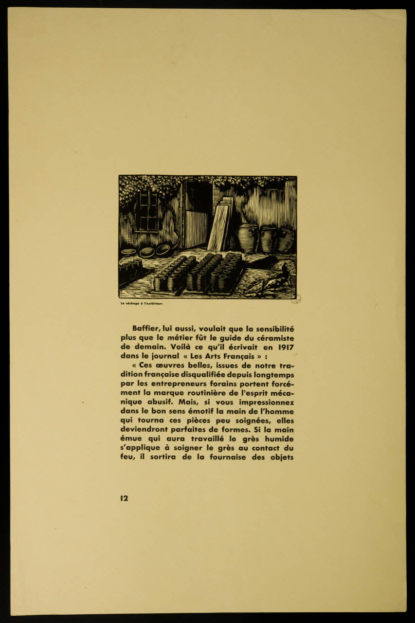 estampe Le séchage à l'extérieur. 1942.12.5.14 Photo