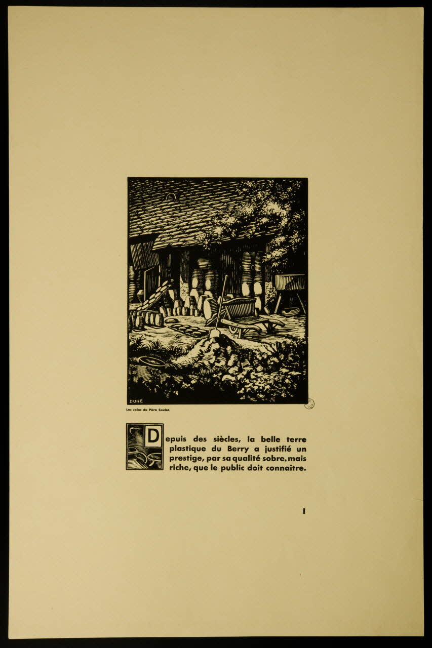 estampe Les coins du Père Saulet. 1942.12.5.4 Photo