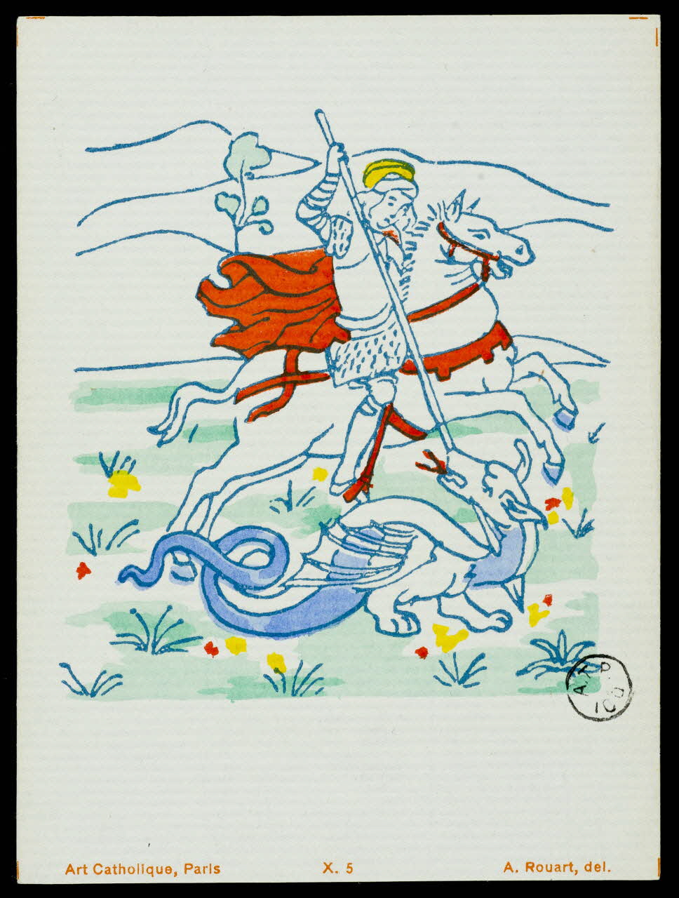 estampe Saint Georges et le dragon 1942.13.3 Photo