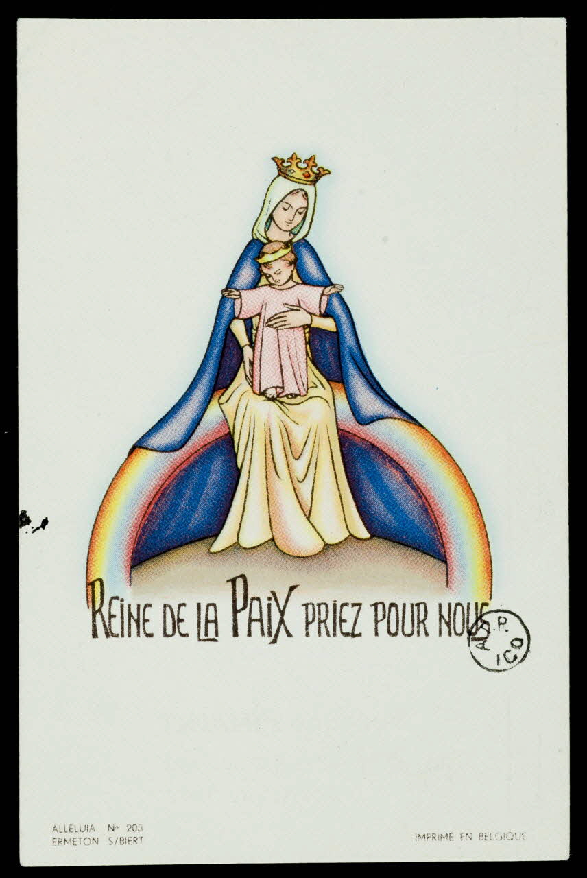 estampe REINE DE LA PAIX PRIEZ POUR NOUS 1942.13.5 Photo