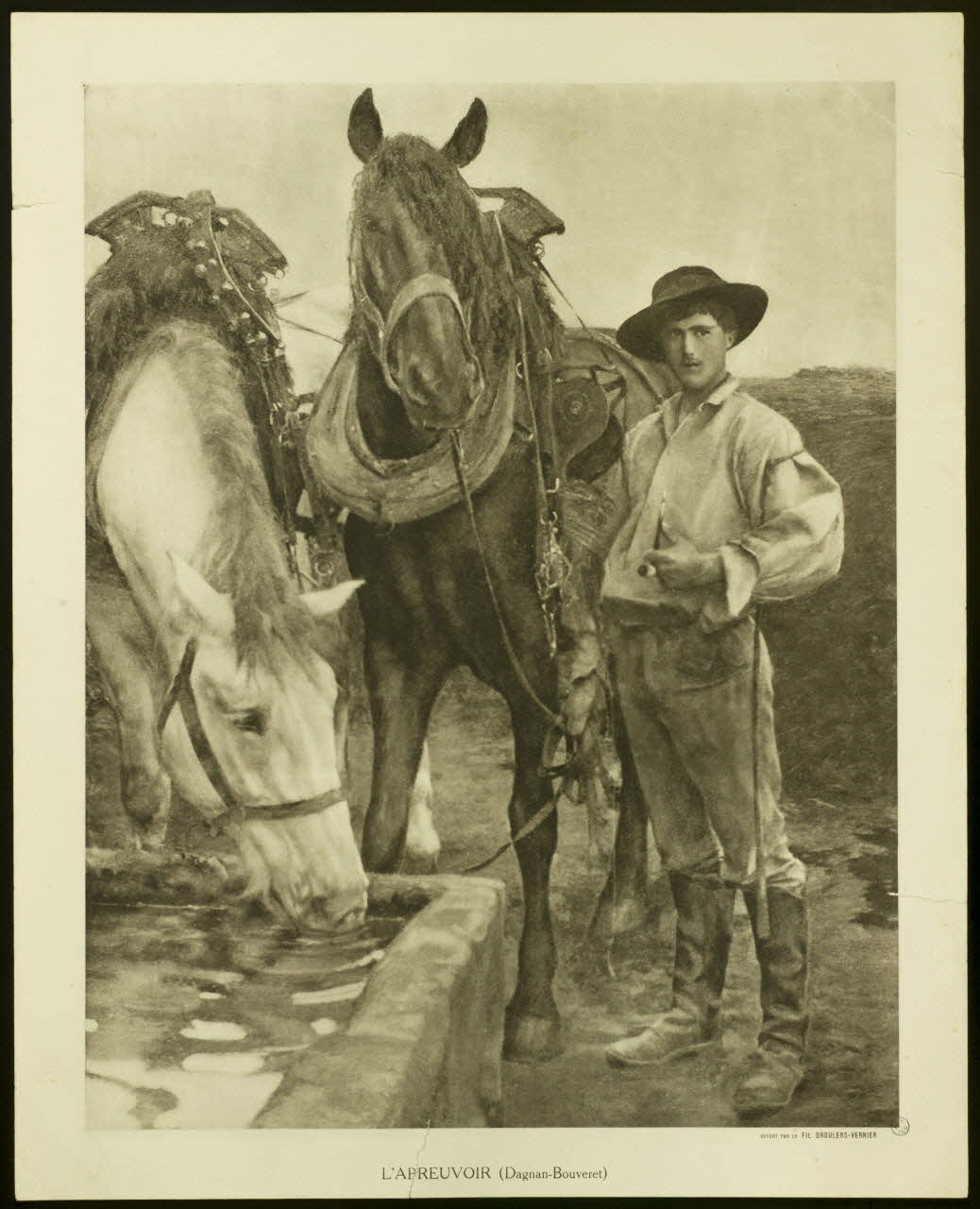 estampe L'ABREUVOIR 1884 1942.14.1 Photo