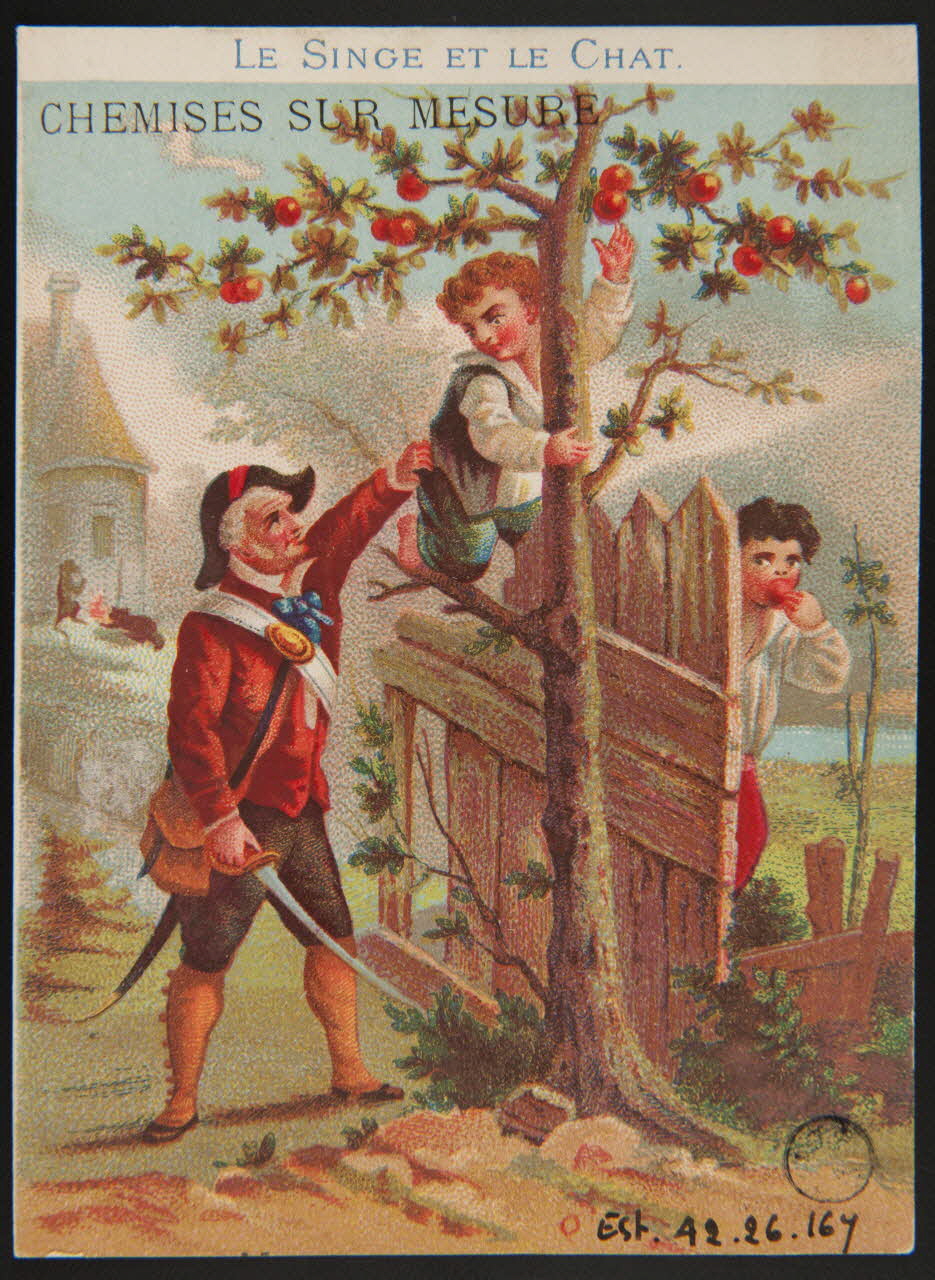 Dangivillé ; Bouillon Rivoyre carte réclame chromo Paris 1878-1880 1942.26.167 Photo