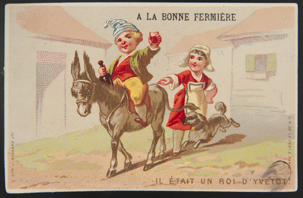 Bognard carte réclame chromo Paris 1876 1942.26.192 Photo