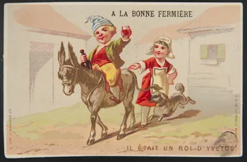 Bognard carte réclame chromo Paris 1876 1942.26.192 Photo