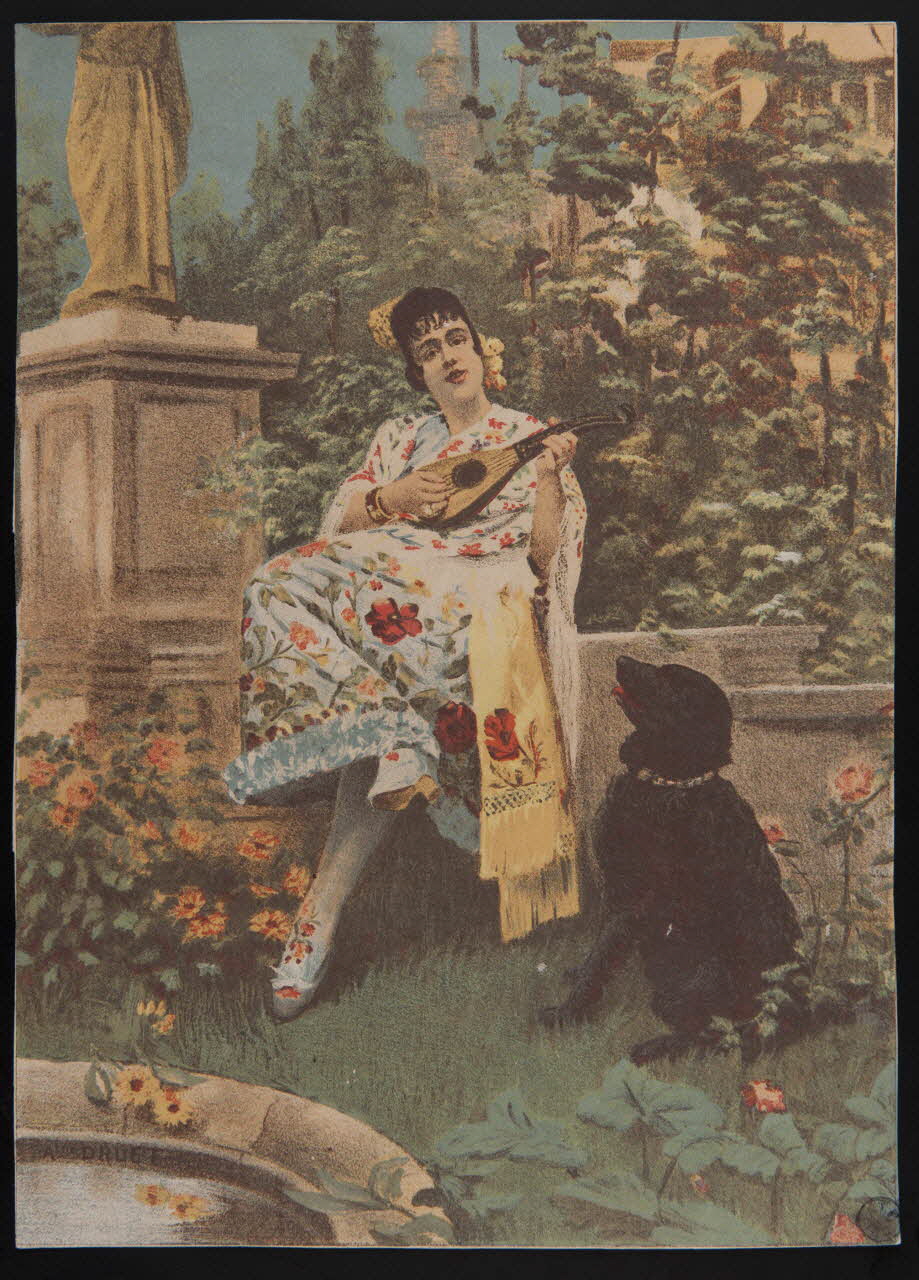 estampe Femme jouant du luth 1942.26.2 Photo