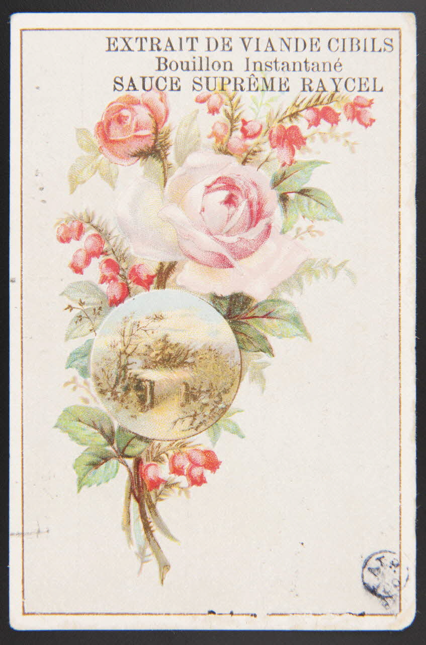 A. Gombert carte réclame chromo Halluin 1889 1942.26.254 Photo