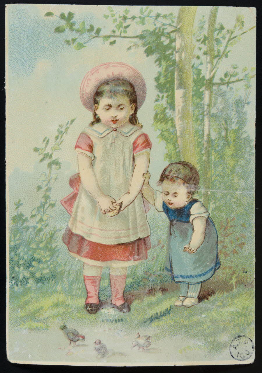 estampe Enfants nourrissant des oiseaux 1942.26.275  Photo