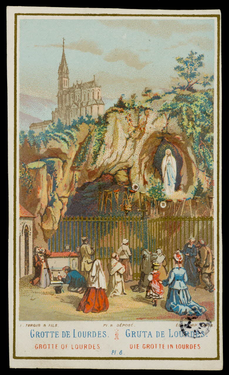 image pieuse GROTTE DE LOURDES 1942.26.311 Photo