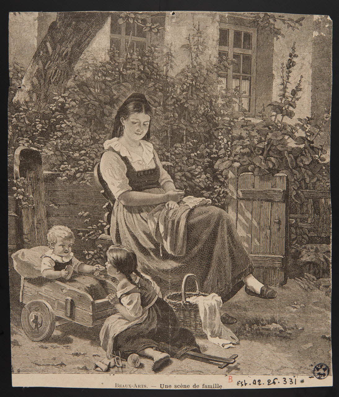 estampe Une scène de famille. 1942.26.331 Photo