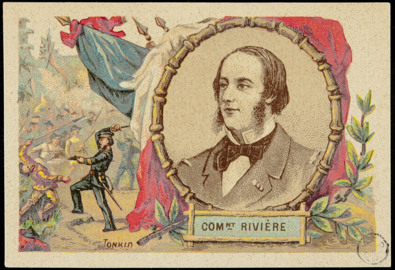 Dessain ; Mazerand et compagnie carte réclame chromo Liège 1882 1942.26.35 Photo