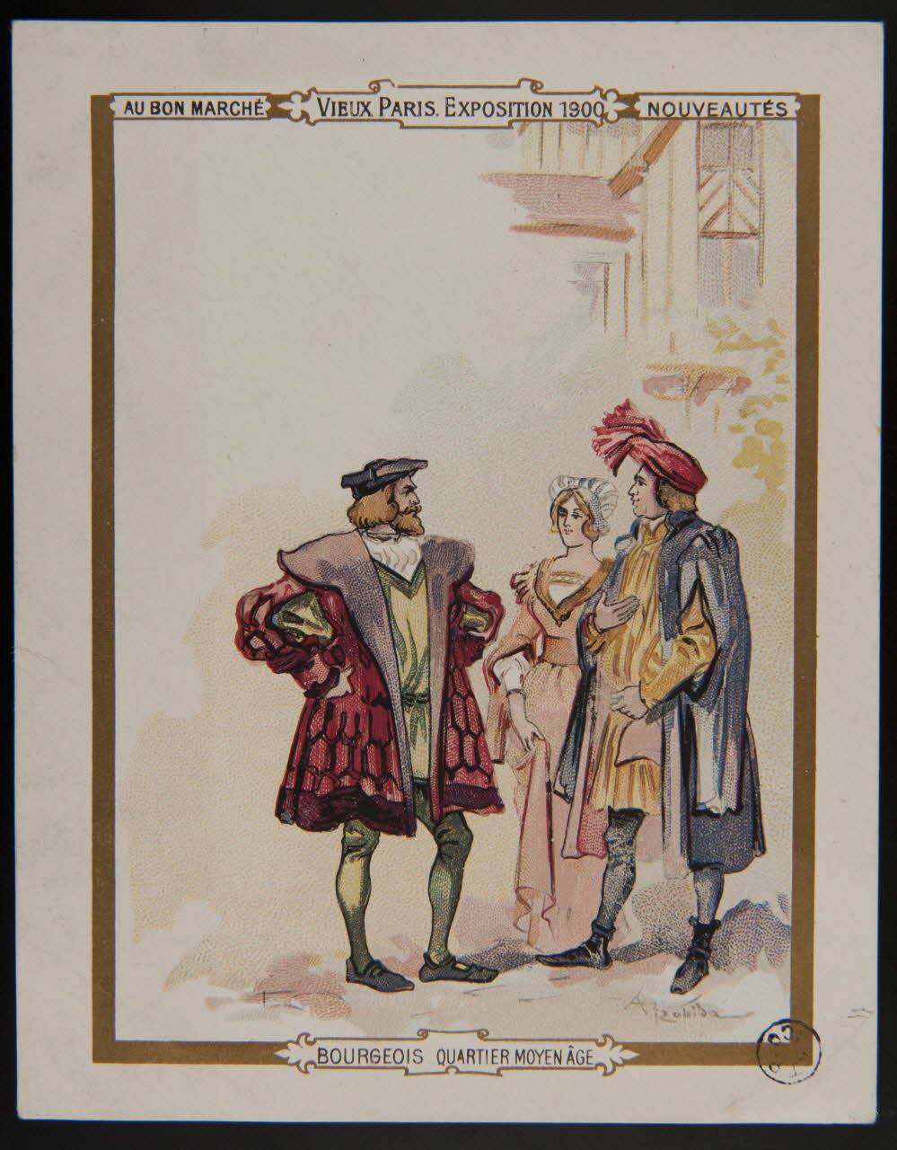 Albert Robida carte réclame chromo 1900 1942.26.492.1 Photo