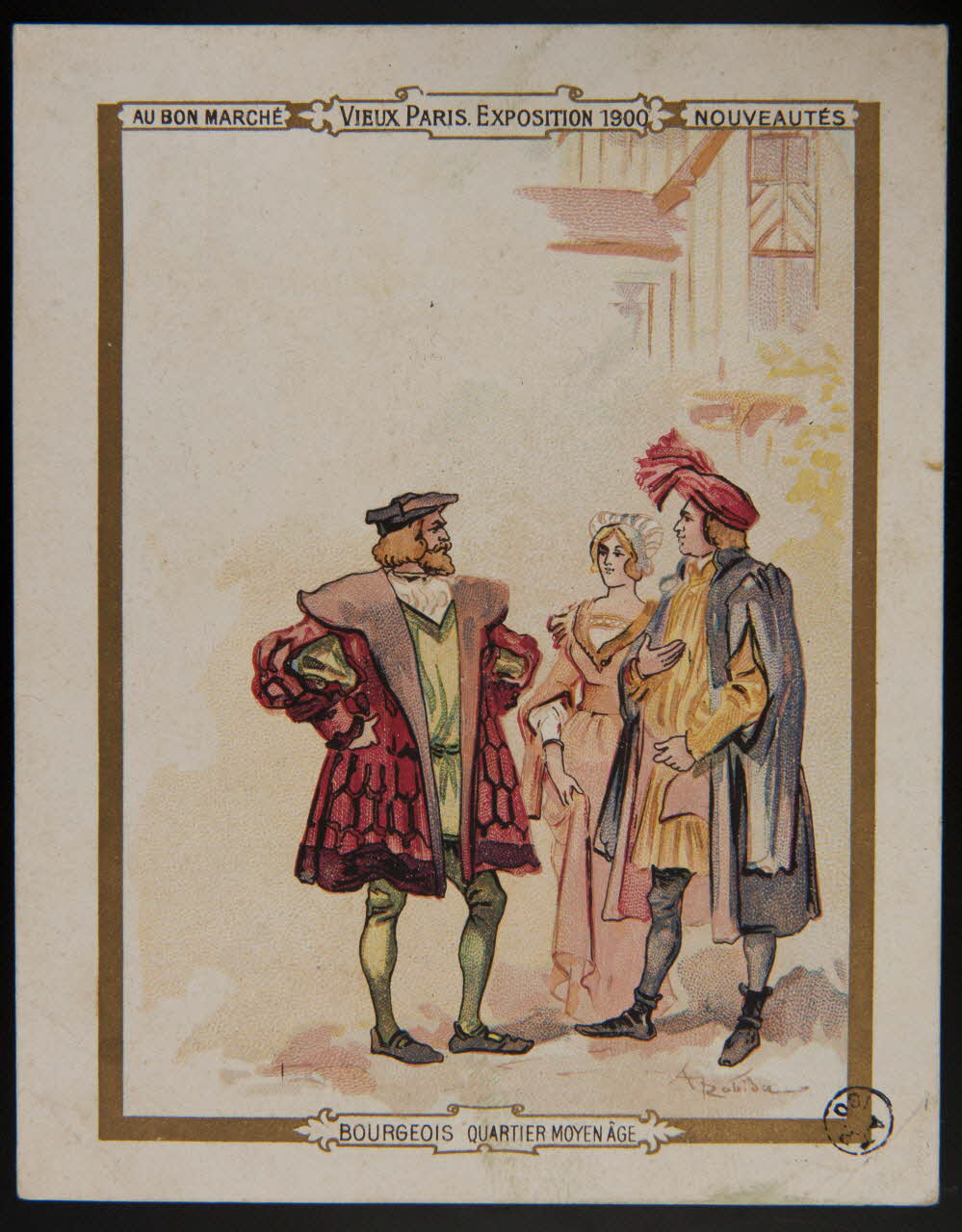 Albert Robida carte réclame chromo 1900 1942.26.492.2 Photo