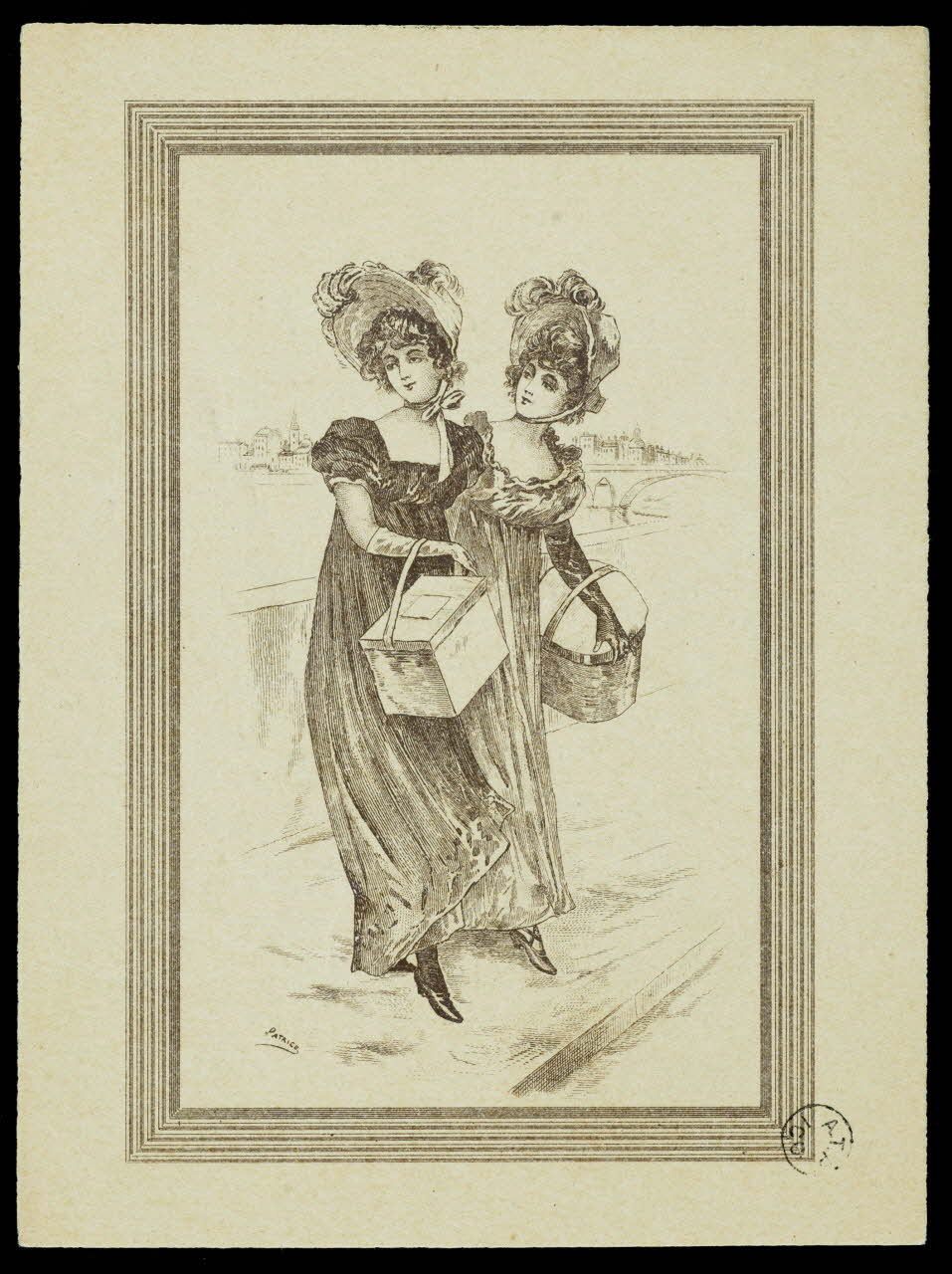 estampe Jeunes filles portant des boîtes 1942.26.532 Photo
